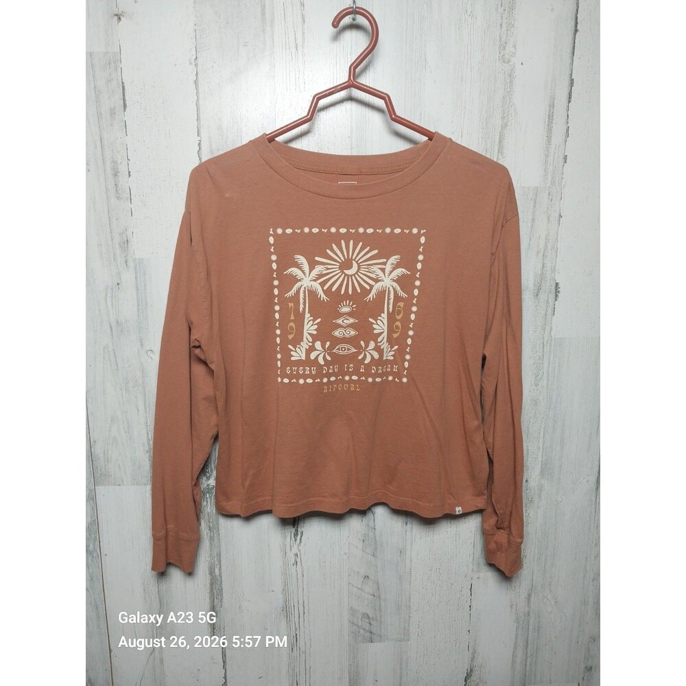 Rip Curl Dreamer Long Sleeve Tee Small Brown